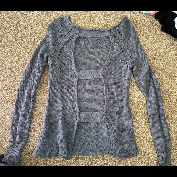 American eagle open back sweater size small - Picture 2 of 2